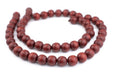 Cherry Red Natural Wood Beads (16mm) - The Bead Chest