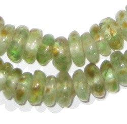 Earth Swirl Rondelle Recycled Glass Beads - The Bead Chest