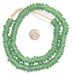 Light Green Rondelle Recycled Glass Beads - The Bead Chest
