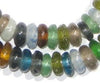 Mixed Rondelle Recycled Glass Beads