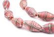 Rose Pink Java French Cross Beads - The Bead Chest