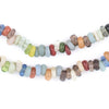 Baby Rondelle Mulitcolor Java Glass Beads