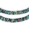 Green Turquoise Stone Disk Beads (8mm)
