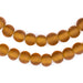 Amber Frosted Sea Glass Beads (9mm) - The Bead Chest