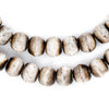 Grey Round Bone Beads (12mm)