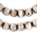 Grey Round Bone Beads (14mm) - The Bead Chest