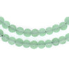 Green Frosted Sea Glass Beads (7mm)