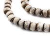Grey Round Bone Mala Beads (6mm) - The Bead Chest
