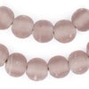 Lavender Frosted Sea Glass Beads (14mm)