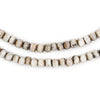 Grey Round Bone Mala Beads (6mm)