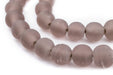 Lavender Frosted Sea Glass Beads (14mm) - The Bead Chest