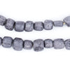 Solid Grey Kenya Bone Beads (Small)