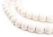 Navajo White Natural Wood Beads (10mm) - The Bead Chest