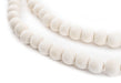 Navajo White Natural Wood Beads (8mm) - The Bead Chest