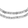 Faceted Silver Square Beads (4mm)