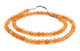 Orange Frosted Sea Glass Beads (7mm) - The Bead Chest