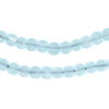 Clear Marine Frosted Sea Glass Beads (7mm)