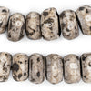 Carved Eye Grey Bone Beads (Large)