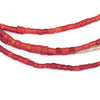 Hot Deal: Old Red Cylindrical Czech Glass Beads (4x3mm)