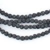 Grey Volcanic Lava Beads (4mm)