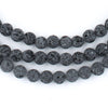 Grey Volcanic Lava Beads (6mm)