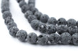 Grey Volcanic Lava Beads (6mm) - The Bead Chest