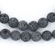 Grey Volcanic Lava Beads (10mm) - The Bead Chest