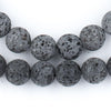 Grey Volcanic Lava Beads (12mm)