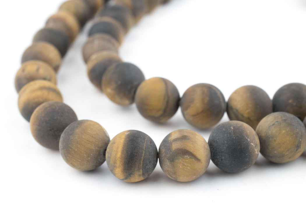 Matte Tiger Eye Beads (12mm) - The Bead Chest