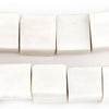 Kenya White Bone Beads (Cube)