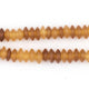 Amber Saucer Horn Beads (8mm) - The Bead Chest