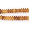 Amber Saucer Horn Beads (8mm)