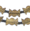 Brass Baule Beads, Sun Moon Design (27x17mm)