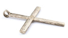 Ethiopian Silver Cross Pendant (60x45mm) - The Bead Chest
