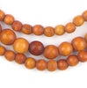 Honey Brown Nigerian Round Camel Bone Beads