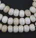 Round White Bone Beads - Long Strand (9x12mm) - The Bead Chest