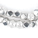 Silver Faceted Diamond Cut Beads (7mm) - The Bead Chest