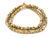 Antiqued Brass Faceted Diamond Cut Beads (7mm) - The Bead Chest