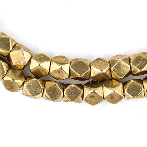 Antiqued Brass Faceted Diamond Cut Beads (7mm) - The Bead Chest