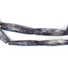 Darker Grey Kenya Bone Beads (Elongated)