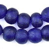 Cobalt Blue Recycled Glass Beads (18mm)