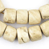 Vintage Cylinder Naga Conch Shell Beads (Long Strand)