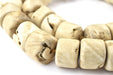 Vintage Cylinder Naga Conch Shell Beads (Long Strand) - The Bead Chest