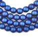 Blue Round Electroplated Hematite Beads (8mm) - The Bead Chest