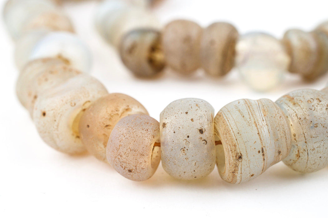 Antique Dutch Moon Beads from Ethiopia (50 Bead Strand) — The Bead Chest