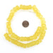 Sunflower Yellow Faceted Recycled Java Sea Glass Beads - The Bead Chest