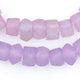 Candied Purple Faceted Recycled Java Sea Glass Beads