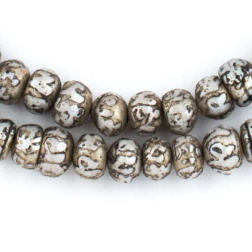 Carved Mother-of-Pearl Shell Prayer Beads (10mm)