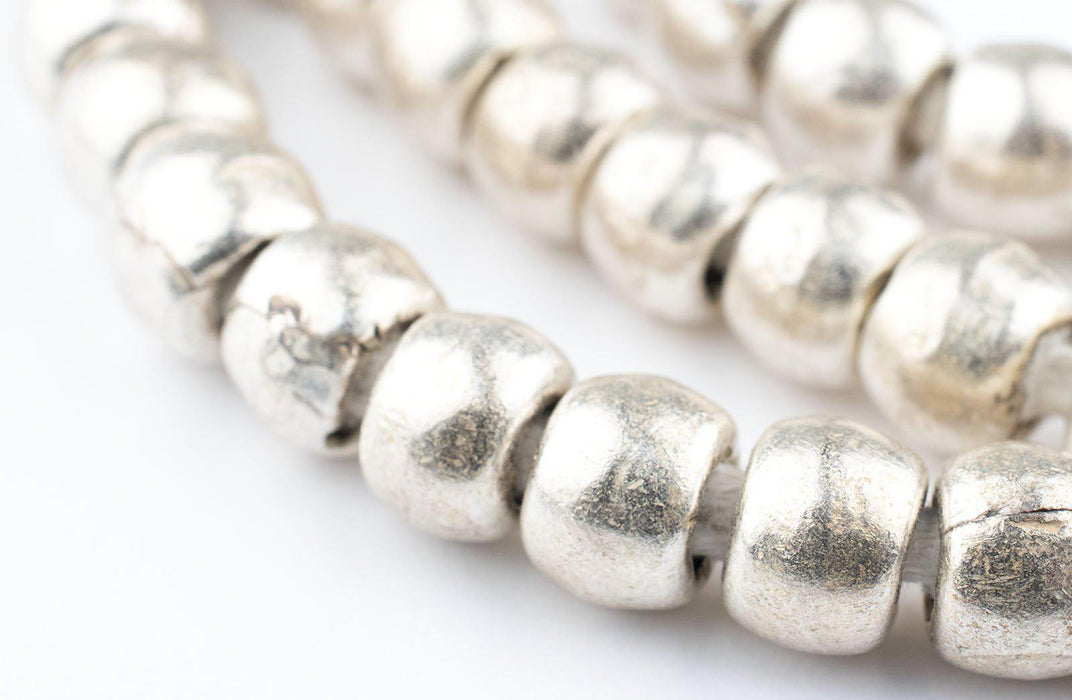 Silver Ethiopian Padre Beads (8mm) - The Bead Chest