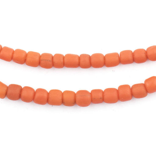 Vintage Coral Java Glass Beads - The Bead Chest